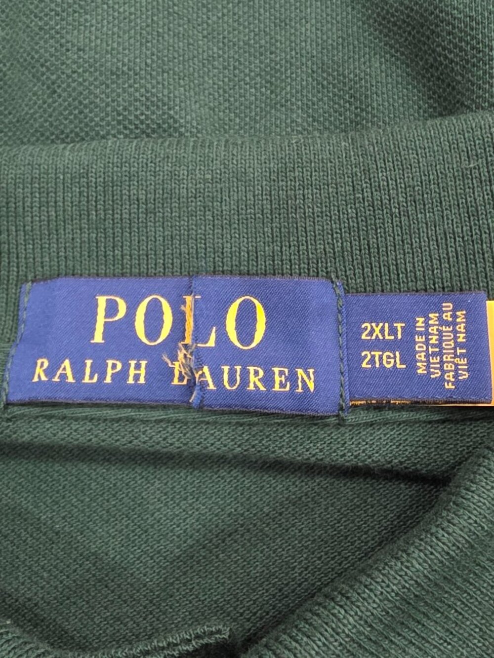 NWOT Polo Ralph Lauren Men's Green Long Sleeve Polo Shirt Size XLT & 2XLT - Picture 10 of 15